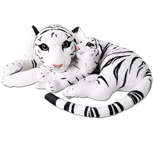 TE-Trend 2in1 XL Peluche Tigre Cucciolo Tigre Gatto Grande Pupazzo Grande Gatto Sdraiato 6...