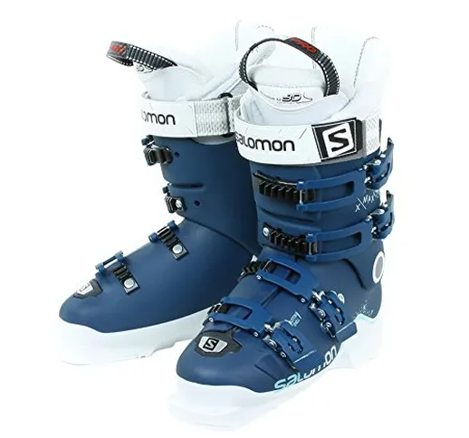 Salomon x max 90 scarponi da sci da donna, Petrol Blue/White/Light Green