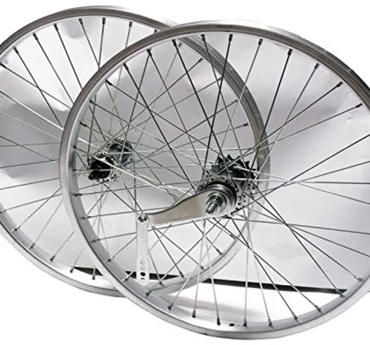 Ruota / Cerchio Anteriore + Posteriore Bici MTB - Graziella 20" CONTROPEDALE