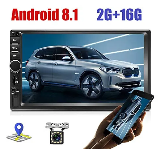 Autoradio 2 Din stereo per auto Android 8.1 compatibile con lettore 7"Touch Screen HD Quad...