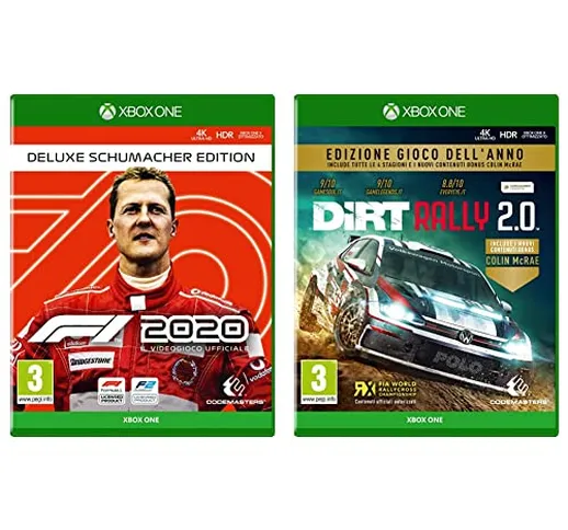 F1 2020 Deluxe Schumacher Edition Complete Xbox One & DiRT Rally 2.0 GOTY Game of The Year...