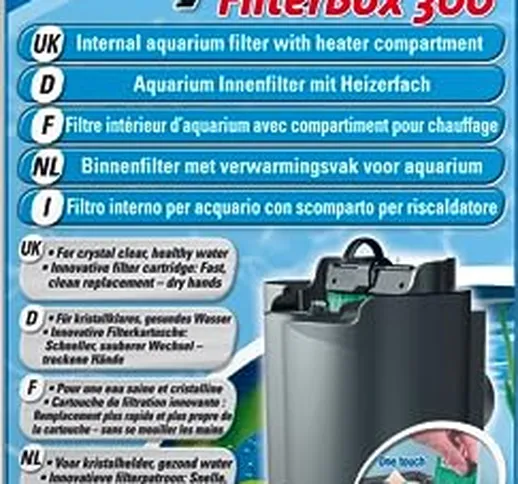 Tetra EasyCrystal FilterBox 300 Filtro Interno per Acquari con Scomparto per Il Termo Risc...
