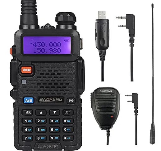 BaoFeng TP Series Ricetrasmittenti 8W Dual Band Walkie Talkie UHF VHF Radio Tre Livelli di...