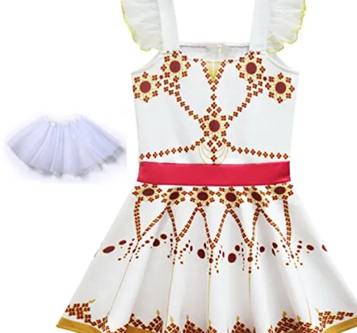 VersusModa Simile Ballerina Vestito Bambina con Tutulette Carnevale Cosplay BALLER02 (130)