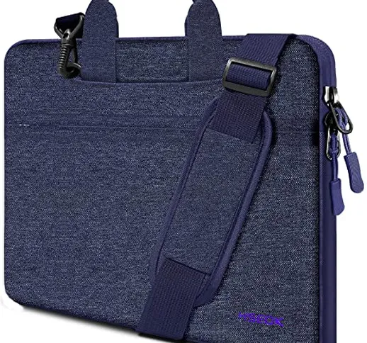 HSEOK Borsa a Tracolla per Notebook, Borsa Porta Laptop Super Sottile e Impermeabile, Fino...