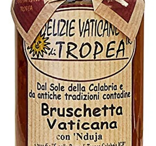Bruschetta Capo Vaticano con Nduja di Spilinga e Tropea IGP Cipolle Rosse di Delizie Vatic...