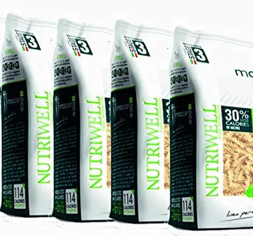 Fusilli Pasta Proteica 5 confezioni (5 x gr 250) Maccarozone NutriWell Ciao Carb Zona