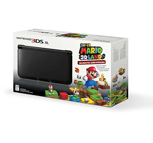 Nintendo 3DS XL - Console portatile con Super Mario 3D Land, colore: Nero