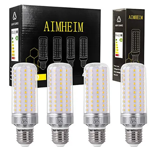 AIMHEIM 4 Pezzi E27 LED Lampadine del 16W, 138-LED SMD2835, Equivalenti a 120W-150W Incand...
