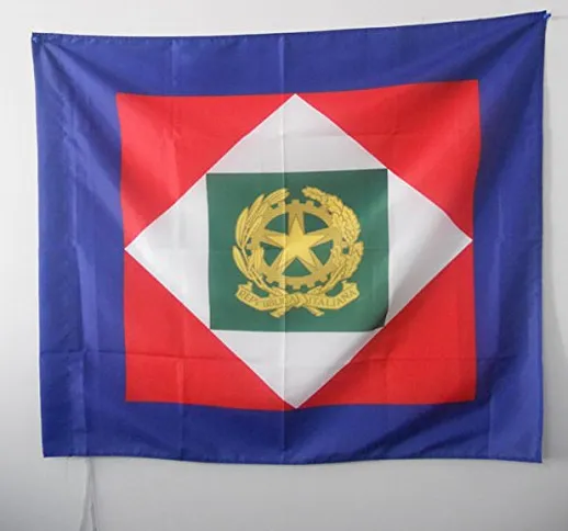 AZ FLAG Bandiera Presidente della Repubblica Italiana 90x90cm - Bandiera STENDARDO Italia...