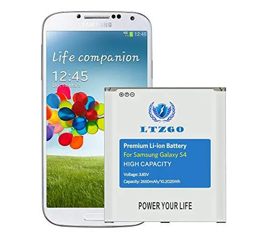 LTZGO Batteria Interna Sostitutiva Compatibile per Samsung Galaxy S4 2650 mAh Corrisponde...