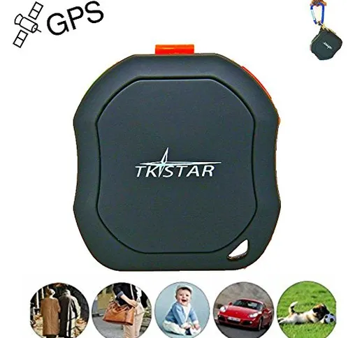 Tkstar mini GPS Tracker – impermeabile GSM AGPS Tracking Posizione in tempo reale per auto...
