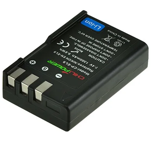 Chili Power EN-EL9, ENEL9 batteria per nikon D3000, D5000, D40, D60, D40 X, D3 X