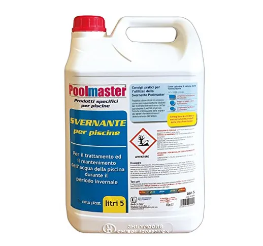 New Plast 0160 - Svernante Liquido per Acqua Piscina, Tanica 5 lt