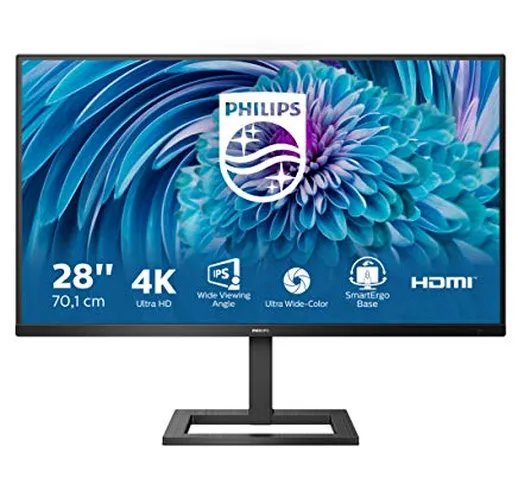 Philips 288E2UAE - Monitor UHD da 28", regolabile in altezza (3840 x 2160, 60 Hz, HDMI 2.0...