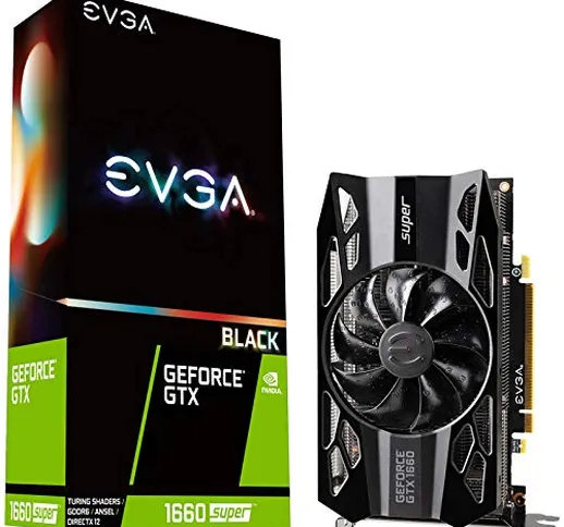 EVGA GeForce GTX 1660 SUPER BLACK GAMING, 06G-P4-1061-KR, 6GB GDDR6