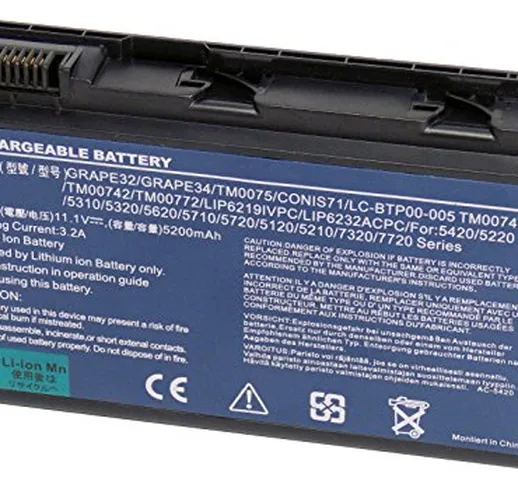 CYDZ® 11.1V 5200mAh Sostituire batteria per laptop CONIS41 CONIS71 CONIS72 GRAPE32 GRAPE34...