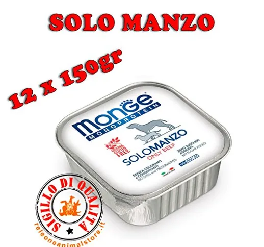 Monge Dog Solo Manzo 1 Vaschetta 150 gr