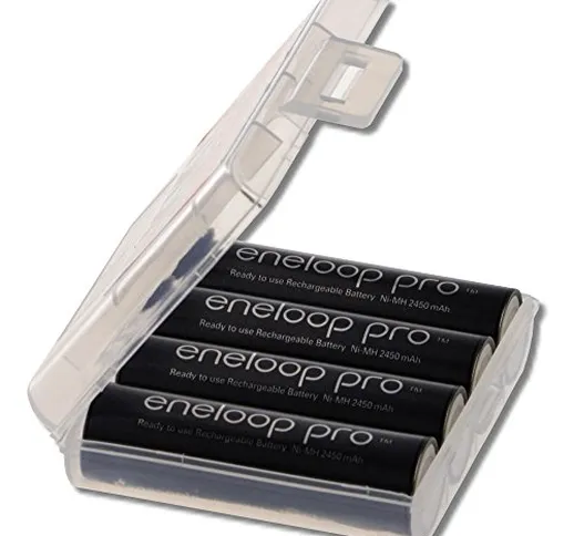 Panasonic Eneloop Pro - 4 batterie ricaricabili R6/AA, 2500 mAh, Ni-MH