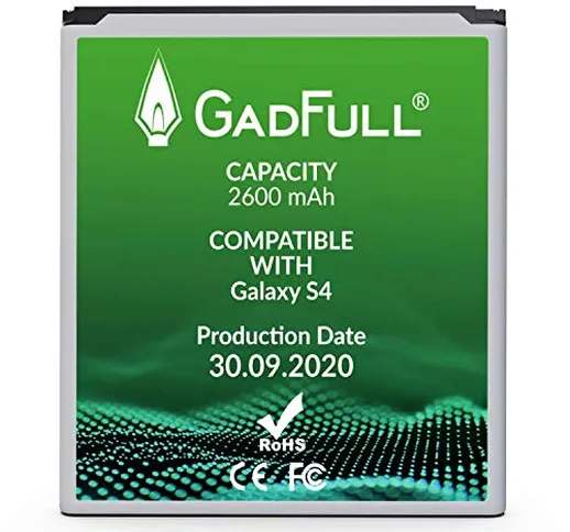 GadFull Batteria compatibile con Samsung Galaxy S4 | 2020 Data di produzione | Corrisponde...