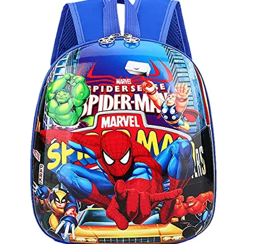 Zaino Spiderman per ragazzi Borsa da scuola per bambini Spider Man Marvel Superheroes Zain...