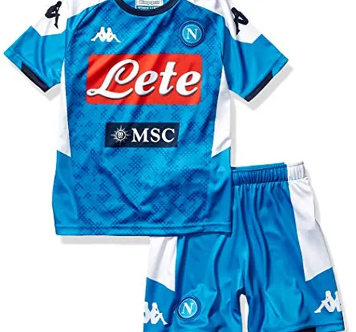 SSC Napoli Kit Gara Home Bambino 2019/2020, Blu, 14 anni