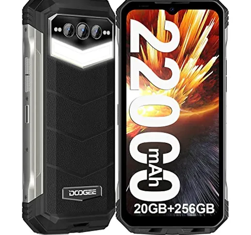 DOOGEE S100PRO, Rugged Smartphone [2023], 12GB+256GB 2TB, 22000mAh Batteria, Dual 4G Helio...