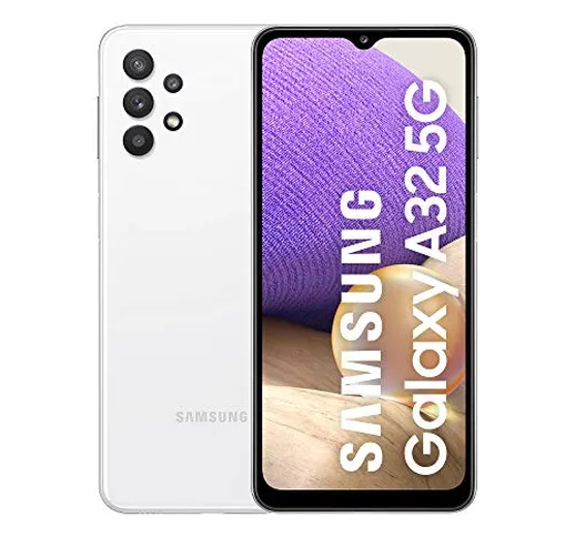 SAMSUNG Galaxy A32 5G - Smartphone 128GB, 4GB RAM, Dual Sim, White