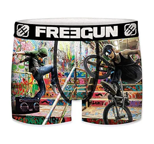 FREEGUN Bambini BMX Urban Sport-unità-Taglia 10/12, Boxer Unitario Infantil T323/C, 43750