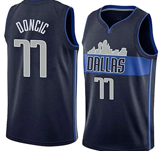 Lalagofe Luka Doncic, Basket Jersey Maglia Canotta Dallas Mavericks #77, Blu City Edition,...