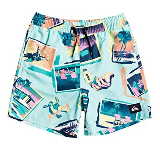 Quiksilver Vacancy EQBJV03283 - Pantaloncini da nuoto per ragazzi da 14 cm Vetro Beach L