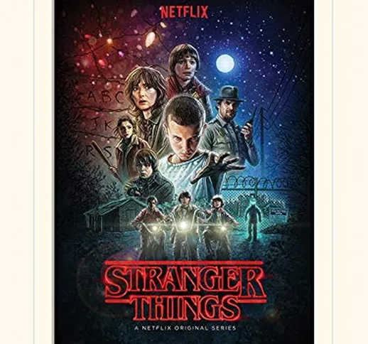 Stranger Things LMP12366P (One Sheet), Stampa Montata, Multicolore, 30 x 40 cm