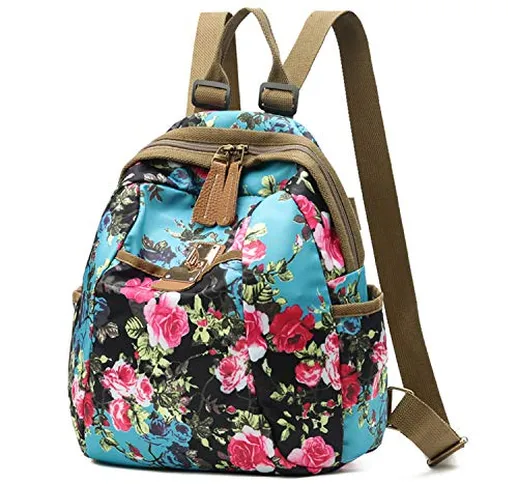 Jywmsc Donne Zaino Casual Stampa Floreale Modello Artistico Borsa di Design Ragazze Elegan...