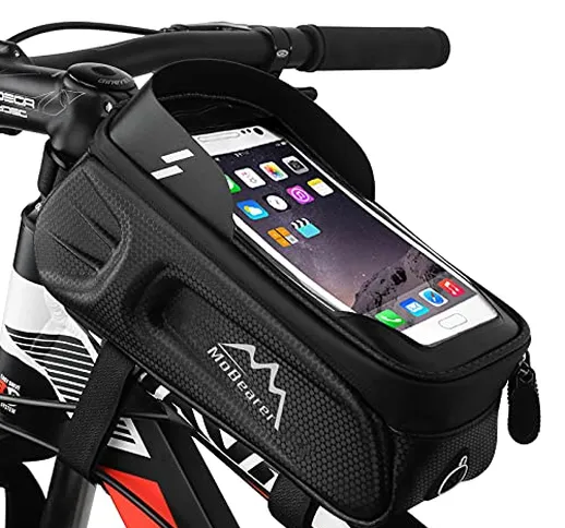 MoBearer Borsa Telaio Bici Impermeabile con Porta Cellulare Bici Accessori bici Cletta con...