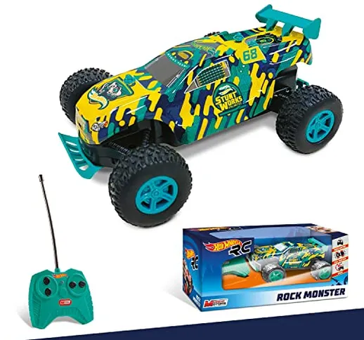 Mondo Motors - Hot Wheels Rock Monster - macchina radiocomandata per bambini - 3 colori as...