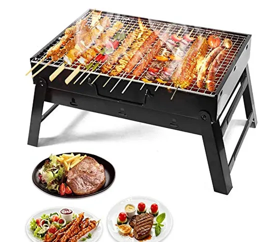 DSYYF Griglia a Carbone Portatile, Barbecue con Grill a griglia Griglie per Barbecue Piegh...