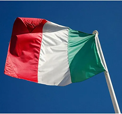 Hemore Bandiera del Italia 5 * 3ft / 150 * 90cm Bandiera in Poliestere Ideale per Esterni...