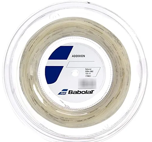 Babolat Addixion - Cordino da 200 m, per Adulti, Unisex, Colore Naturale (Beige), 125