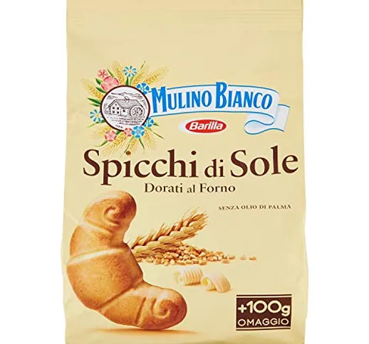 Mulino Bianco Biscotti Frollini Spicchi di Sole, Colazione Ricca di Gusto - 900 g