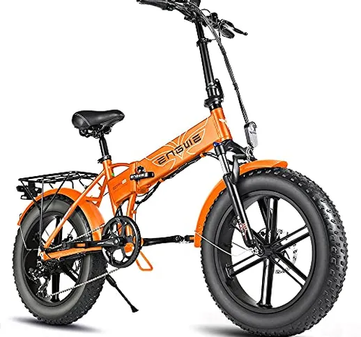 Fafrees Bicicletta Elettrica Pieghevole da 48 V 12,8 Ah Batteria Rimovibile per Adulti Bic...