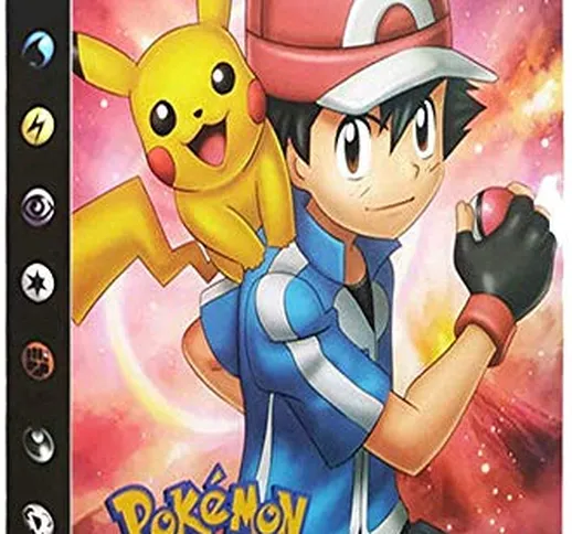 Funmo Raccoglitore Carte Pokémon, Porta Carte Pokemon Album per Carte Pokemon GX Ex, può o...