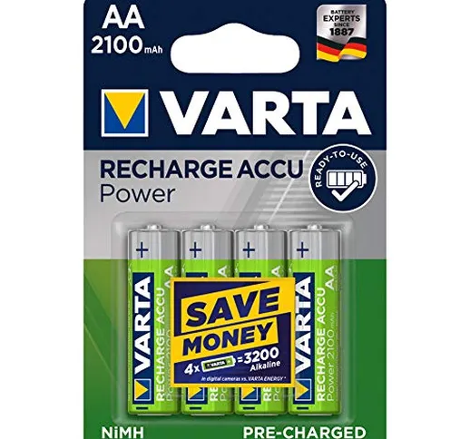 VARTA Ready2Use AA Batterie 2100mAh, 1 pacco con 10 bliter da 4 pezzi