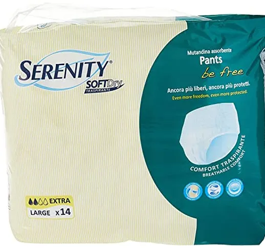 Mutandina assorbente Slip Serenity Soft Dry Pull Up Taglia Large 14 Pezzi
