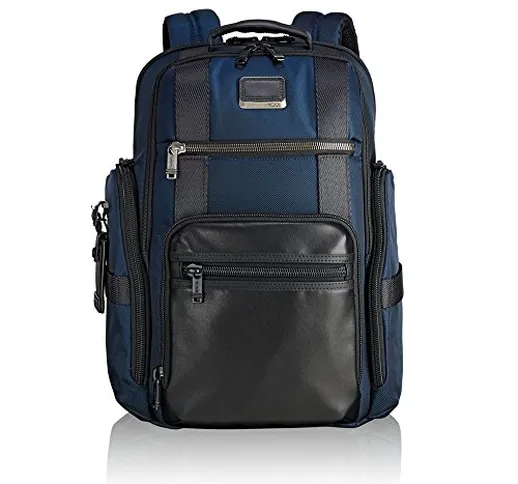 TUMI Alpha Bravo - Sheppard Deluxe Briefpack 15" Zaino Casual, 43 cm, 29.76 liters, Blu (N...