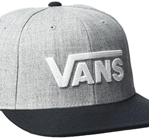 Vans Herren Drop V Ii Snapback Baseball Cap, Grau (Heather Grey Black), One size