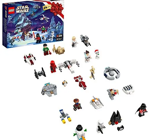 LEGO - Star Wars Calendario dell'Avvento 2020, Mini Set do Costruzioni Natalizie con Astro...