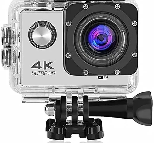PRO Cam 4K Action Camera Sport WiFi Ultra HD 16Mp Videocamera con Telecomando Fair