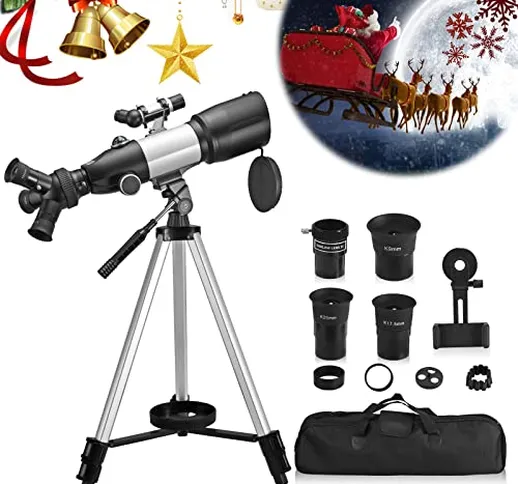 Telescopio Astronomico, TELAM 12-132X Telescopio Terrestre focale 400/70 mm per Bambini fo...