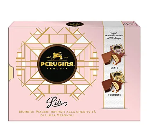 Perugina Liú Cioccolatini Assortiti al Latte e Fondente Ripieni di Granella di Biscotto Sc...