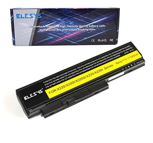 BLESYS 6 celle X230 batteria per Lenovo ThinkPad X230 X230i X220 X220i X220s ricaricabile...